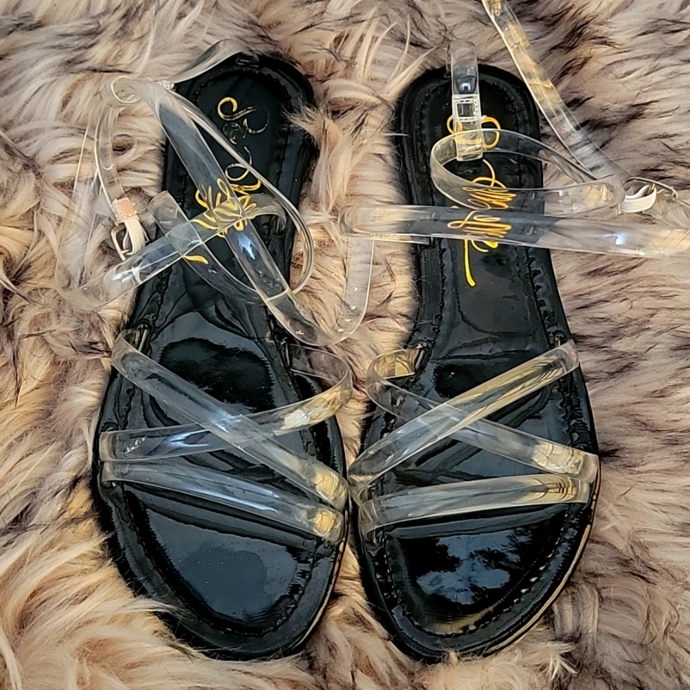 So Me ankle wrap flats 7